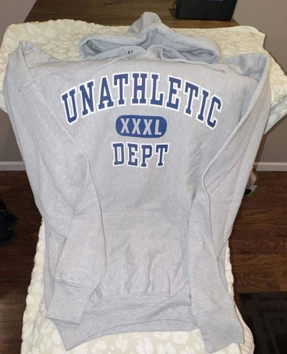 Steve & Barry's Unathletic Dept Gray Hoodie Sweatshirt